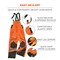 Ergodyne Insulated Bib Overalls, 300D polyester oxford with PU coating, Orange, 3XL 8928 - alternate 5